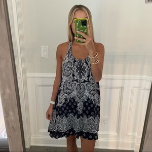 Patrons of Peace Blue Patterned Sundress